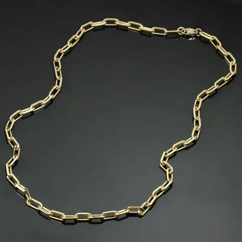 cartier santos yellow gold chain